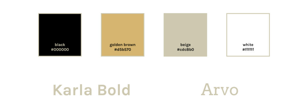 Sirje Juurikas colour palette and typography