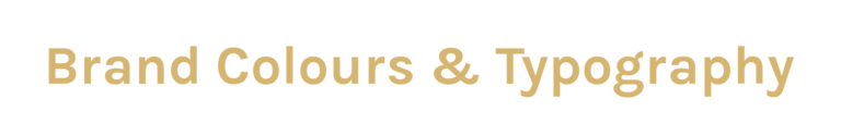 Brand Colours & Typography