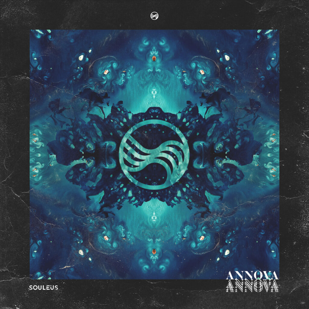 Souleus – Annova cover art, blue symmetrical artwork