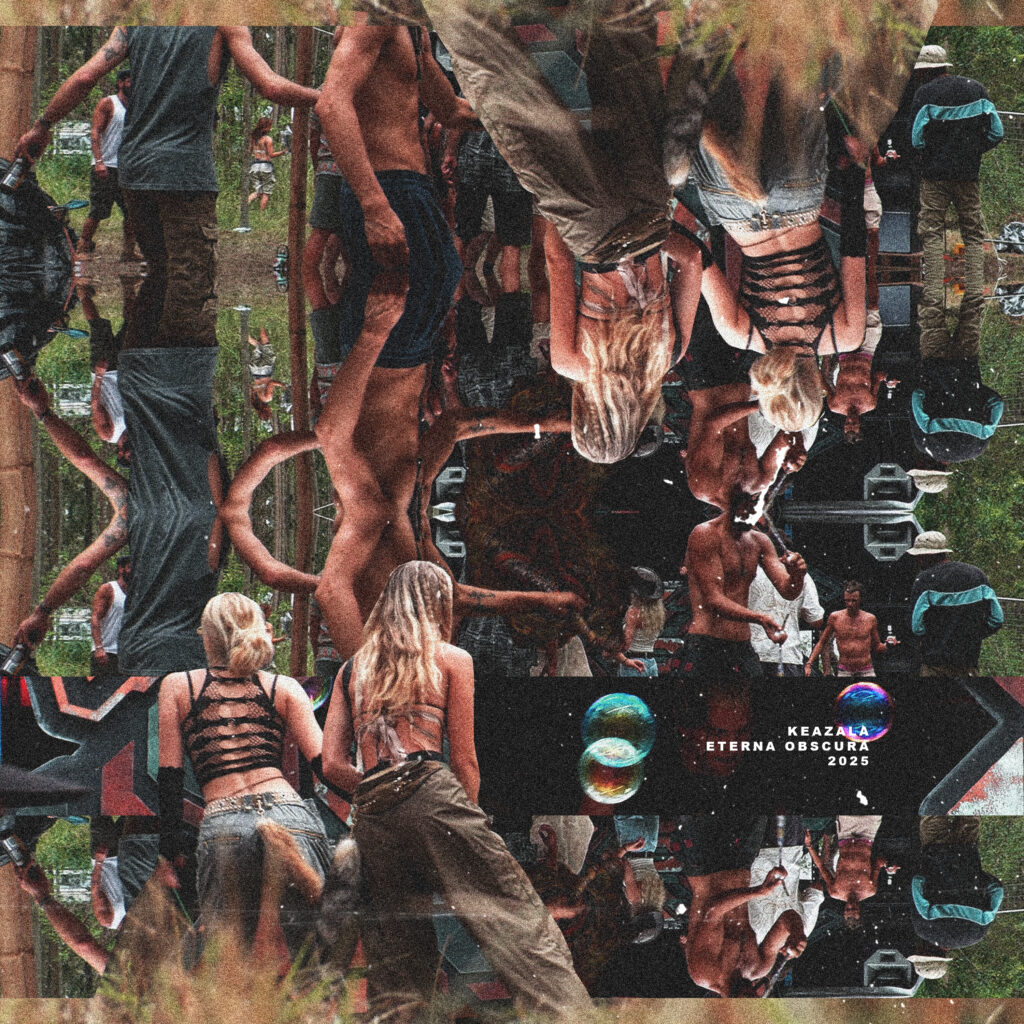 Kaleidoscopic collage cover artwork